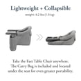 thumbnail image 4 of Inglesina - Fast Table Chair with Fast Tray: Hook On Portable High Chair for Babies and Toddlers, Damage Free Travel Booster Seat for Restaurant Use - Includes Snap On Tray, Cream, 4 of 6