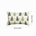 thumbnail image 2 of Uuowzo Christmas Printed Christmas Tree Lumbar Pillow Cover Holiday Decoration Indoor Christmas Decorations, Christmas Gifts for Family, Green, 2 of 6