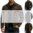 thumbnail image 3 of LYSMORA 2026 Men's Lapel Collar Faux Suede Zip Jacket, Slip Side Pockets Loose Fit Casual Daily Outerwear, 3 of 8
