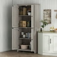 thumbnail image 2 of HOMCOM Garde-Manger de Cuisine Autoportant de 72 Pouces, Armoire Buffet, Gris, 2 of 10