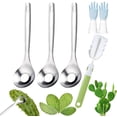 thumbnail image 1 of Cuchara Pelr De Nopales, Cuchara Pela Nopales, Pelr De Nopales En Forma De Cuchara, Cuchara Pelr Nopales, Pelr Nopales de acero inoxidable (3 piezas), 1 of 3