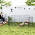 thumbnail image 2 of PawHut Foldable Metal Exercise Pet Playpen Yard Dog Puppy Kennel Cage 12 Panels, 2 of 10