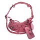 thumbnail image 1 of Bolso bandolera de hombro con remaches de diamantes vaquero para mujer, novedad de 2022, bolso de locomotora de media luna, bolso de moda de lujo con espejo y monedero JAMW Sencillez, 1 of 5