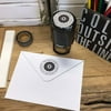 Personalized Round Self-Inking Rubber Stamp - Jones Flower