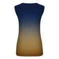 thumbnail image 5 of Tank Top for Women Fashion Ombre Shirt Round Neck Sleeveless Blouse Tops with Ring Casual Summer Tank Shirts, 5 of 5