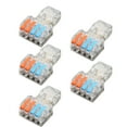 thumbnail image 1 of Quick Wire Connector, 250V 32A Brass Contacts Splitter Wire Connector Aging Resistant 5pcs  For Appliance, 1 of 8