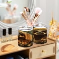 thumbnail image 6 of WOBOGO Fashion Sloth Pattern Transparent Plastic Jar 2pcs Cotton Swabs Balls Pads Floss Stick Dispenser Bathroom Vanity Storage Organizer, 6 of 7