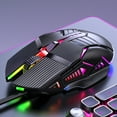thumbnail image 4 of TNOBHG 6-button Gaming Mouse Usb Wired Mouse Seven-color Backlight Gaming Mouse 3200dpi Adjustable 6 Ergonomics Plug Play Laptop Mice Computer Accessories, 4 of 8