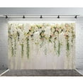 thumbnail image 1 of White and Pink Rose Wall Background Wedding Photography Backdrops Studio Props, 1 of 6