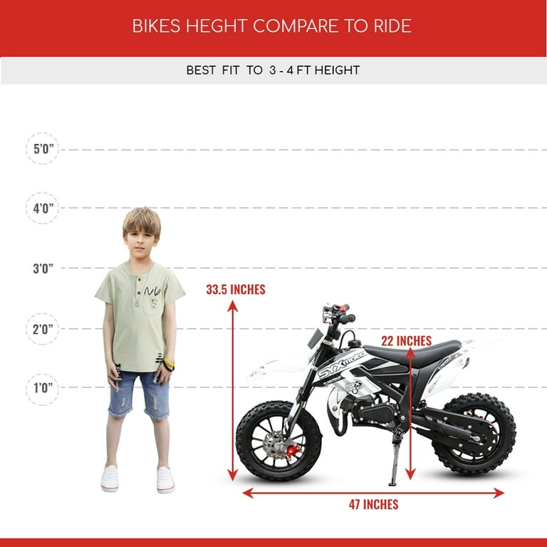 .com: SYX MOTO Kids Mini Dirt Bike Gas Power BLITZ 2-Stroke