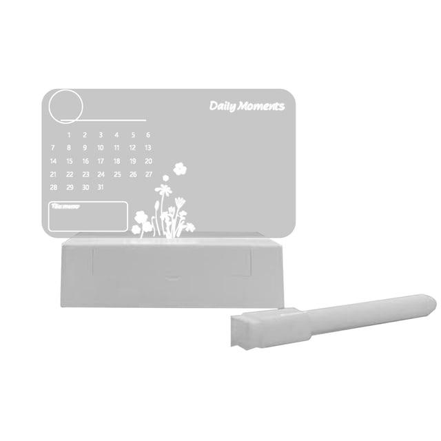 Tableau de Notes en Acrylique Transparent Effaçable Rappel Mémo Maison Petit Tableau Blanc de Bureau