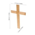 thumbnail image 2 of STRANDCHIC 1Pcs Wooden Wall Crosses And Crucifixes For Home Decor 11.79X6.88X0.59in Rustic Wood Entryway Wall Decor, 2 of 8