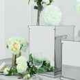 thumbnail image 2 of Efavormart Set of 5 Silver Mirror Finish Wedding Decor Ideas Clear Display Box for Centerpieces with Interchangeable Lid and Base, 2 of 5