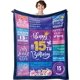 thumbnail image 1 of LHSHID 18th Birthday Gifts for Girls Birthday Decor Purple 350gsm Plush Throw Blanket for 18 Year Old 18th Birthday Decorations for Daughter Bestie Sister BFF, 1 of 6