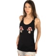 thumbnail image 4 of Shop Delfina Sequin Red Magical Mushroom Shroom Women's Summer Casual Tank Top L, 4 of 5