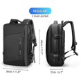 thumbnail image 1 of Ryden Mochila para portátil de 17 pulgadas Bolsa impermeable Bolsa de viaje con capa de recarga USB Anti-Mola-yogu, 1 of 5