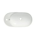 thumbnail image 3 of Whitehaus Isabella Collection  Oval Above Mount Basin with Integrated Oval Bowl and a Center Drain, 3 of 5