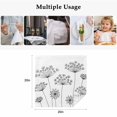 thumbnail image 5 of Black Dandelion Cloth Napkins, Spring Country Modern Minimalist Flower Washable and Reusable Dinner Napkins Set of 6, Table Napkin for Kitchen Party Birthday Wedding Hotel Housewarming 20"x20", 5 of 9