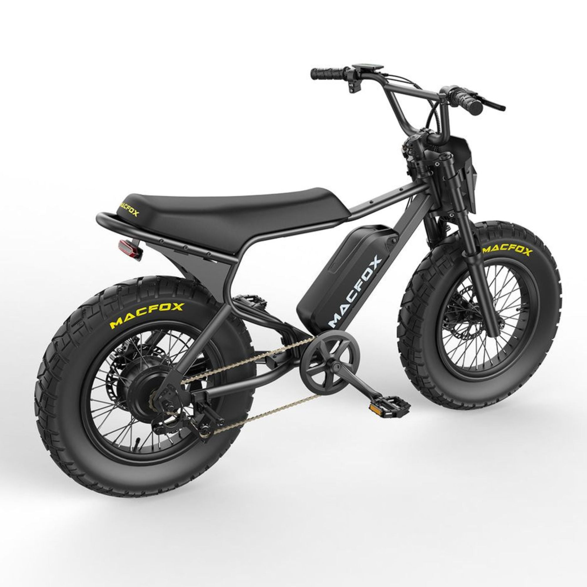 Macfox X7 Fat Tire Electric Bike | 500W Motor, 25MPH, Long Range, Dual Battery Compatible