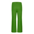 thumbnail image 5 of Chiccall Mens Pants Relaxed Stretch Classic Flared 70s Style Bell Bottom Pants Green 3XL, 5 of 5