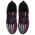 thumbnail image 2 of Breast Cancer Awareness Running Shoes Sneakers Mesh Black Size 11, 2 of 5