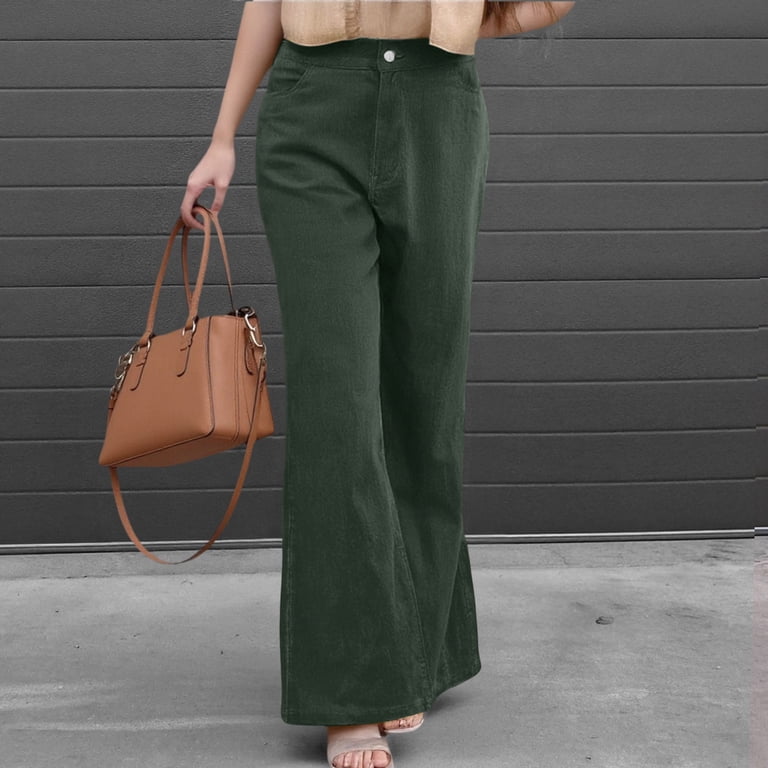 women's dress pants petite short SNKSDGM Women's Plus Womens Linen Pants Suit Dressy Pants for Women Trendy  Summer Women's Autumn Winter Solid Color Mid Waist Slim Fit Bottoms