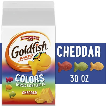 UPC 014100096566 product image for Goldfish Colors Cheddar Cheese Crackers  Baked Snack Crackers  30 oz Carton | upcitemdb.com
