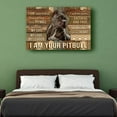 thumbnail image 3 of I Am Your Pitbull Dog Quote Poster Pictures For Wall Canvas Art For Bathroom Giclee Artwork Decor For Bedroom Prints Framed 12×18 in, 3 of 5
