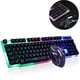 thumbnail image 1 of Juego de teclado y mouse Nuevo USB Keyboard-GTX300 Black Edition Luminous Ormromra LL-0144, 1 of 6