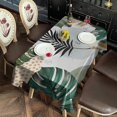 thumbnail image 6 of Green Boho Plant Pattern Rectangle Tablecloth 60"x102",Waterproof Polyester Rectangle Table Cloth, Wipeable Spillproof Polyester Tablecloth for Dining, Camping, Indoor and Outdoor, 6 of 6