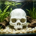 thumbnail image 6 of Cififendec Halloween Aquarium Skull Ornament, 3.93"×3.46", Plastic Hideout Cave for Fish Tank Reptile Terrarium Turtle Lizard Shrimp Hiding Decor, 6 of 6