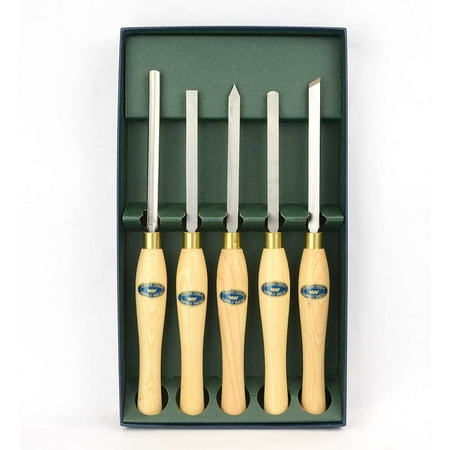 Big Horn Crown 24270 Carbon Steel Woodturning Set 5-Piece
