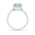 thumbnail image 2 of ANGARA Natural Heart Prong-Set 1.12 ct Aquamarine Engagement Ring in 925 Sterling Silver for Women (Size-7mm) | March Birthstone, Anniversary, Jewelry Gift for Women | Natural Aquamarine Ring, 2 of 8
