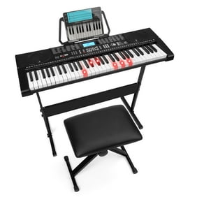 61 Key Electronic Keyboard Piano With Stand Stool Headphones