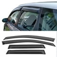 thumbnail image 2 of Ikon Motorsports Compatible with 07-08 Honda Fit Acrylic Window Visors Vent Windshield Deflector Rain Guard 4Pc Set Outside Mount 2007 2008, 2 of 9