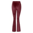 thumbnail image 3 of RUTAYY Women's Casual Flare Long Pants Solid Color High Waisted Comfortable Daily Wear Fashion Travel Trousers, 3 of 4