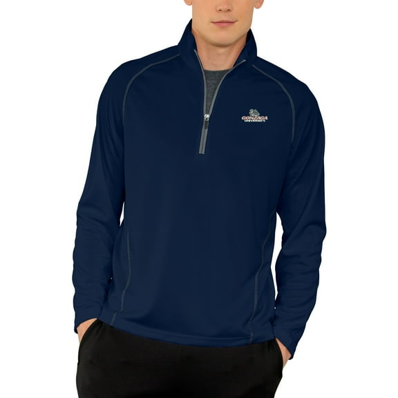 Men's Navy Gonzaga Bulldogs Vansport Performance Quarter-Zip Pullover Jacket