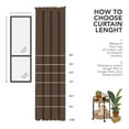 thumbnail image 5 of Deconovo Blackout Curtains Rod Pocket Thermal Insulated Solid Window Curtain for Bedroom 52 x 108 inch Brown 2 Panels, 5 of 8