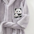 thumbnail image 6 of zuwimk Girls Fleece Hooded Robes, Warm Printed Bath Robe for Kids Soft Fuzzy Bathrobe for Gifts(Grey,7-8 Years), 6 of 6