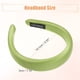 thumbnail image 5 of Diademas anchas de tela, diseño simple Bandas para la cabeza de estilo clásico, Diademas verdes antideslizantes de moda de 1.18 pulgadas para mujeres y niñas, 5 of 7
