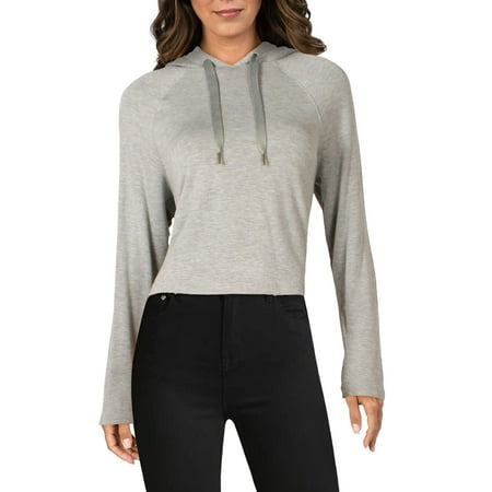 Calvin Klein Womens Cropped Top Hoodie Shirts & Tops