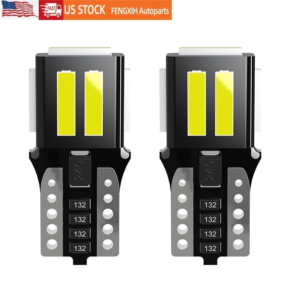 FENGXIH 2PCS T10 LED Bulb Dome Light License Plate Light LED Replacement Bulbs Interior Car Reading Lights for Car Door Map Courtesy License Plate Light Bulbs
