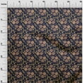 thumbnail image 2 of oneOone Viscose Jersey Fabric Leaves & Floral Artistic Print Fabric BTY 60 Inch Wide, 2 of 5