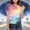 Multicolor 14, variant on FAHXNVB Girls' Short Sleeve T-Shirts Crewneck Soft Cotton Galaxy Print Tees Tops Fashion Casual Comfortable Shirts 3-14 Years