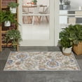 thumbnail image 7 of Nourison Aloha Outdoor Ivory Blue 2'8" x 4' Area Rug (3x4), 7 of 7