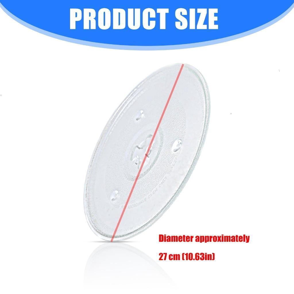 27cm Microwave Glass Turntable Tray Dishwasher Safe Replacement Plate for Microwave Accessories