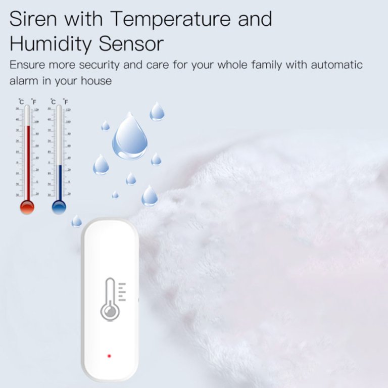 Zigbee Temperature Humidity Sensor Wireless Smart Heat&Wet Detector – Fire  security factory more than 15 year