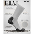thumbnail image 2 of TCK Blister Resister Crew Socks - White, 2 of 2