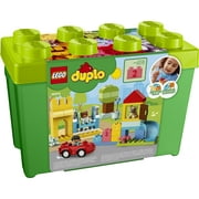 LEGO DUPLO Classic Deluxe Brick Box 10914 Starter Set with Storage Box, Great Educational Toy for Toddlers 18 Months and up (85 Pieces)