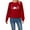 A Red, variant on Wovix Loves Apple Girly Graphics Sweatshirt for Women Preppy Crewneck Long Sleeve Sweater CasuaL Loose Soft Pullover Romantic Love Print Valentine